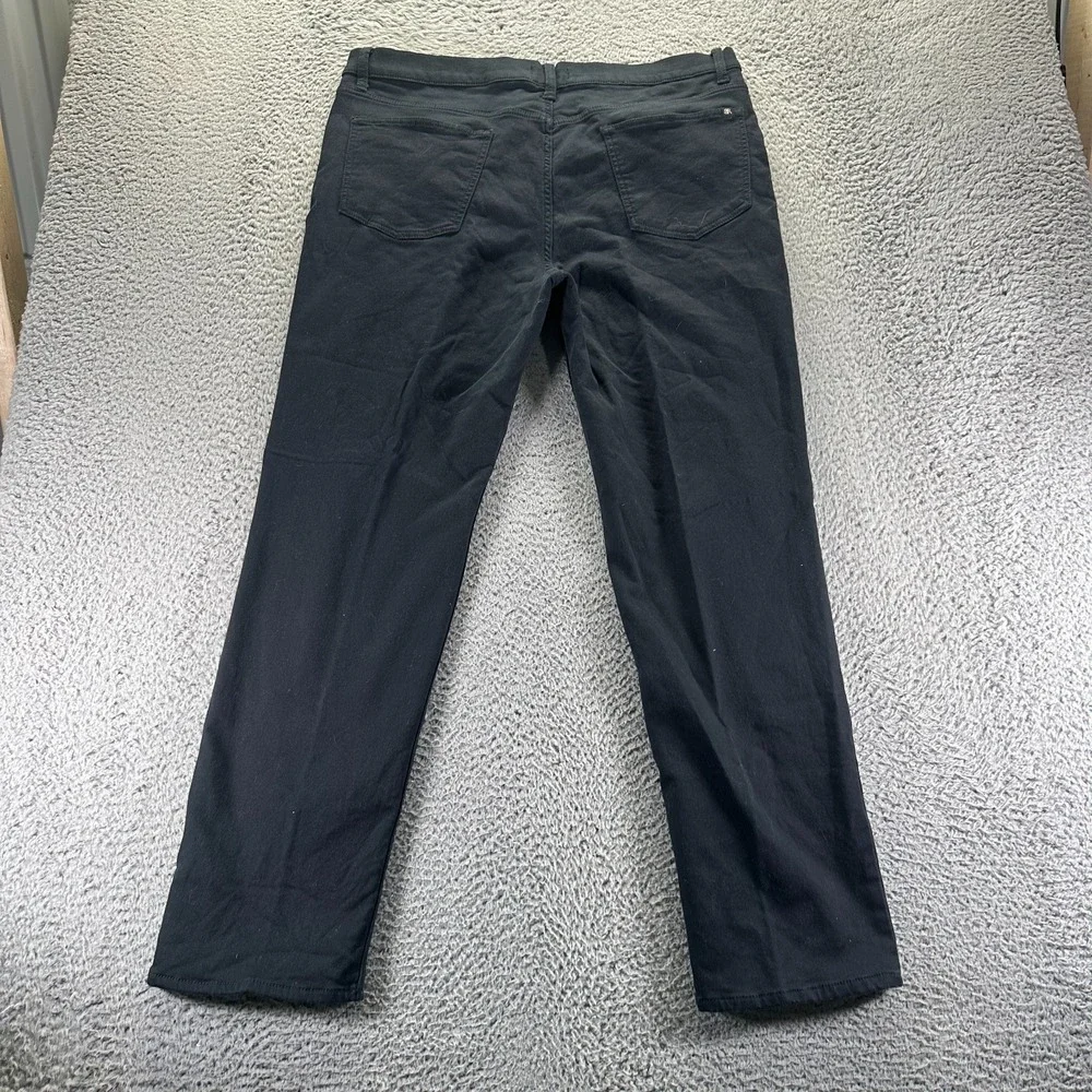 Banana Republic Pant Men 38x32 Black Cotton Chino Straight Office Preppy Stretch